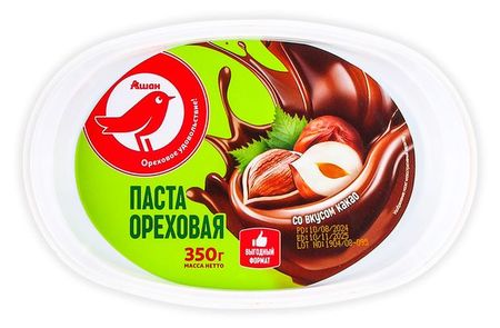 Паста ореховая АШАН Красная птица с какао Турция, 350 г