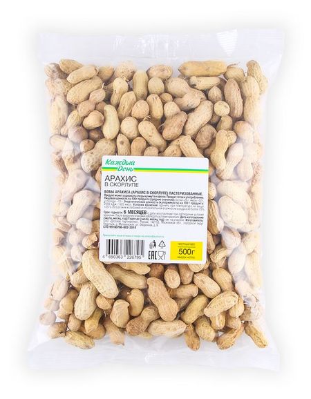 Арахис Каждый день в скорлупе, 500 г 365 наклеек на каждый день для мальчиков