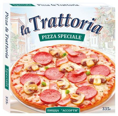 Пицца La Trattoria Ассорти замороженная, 335 г