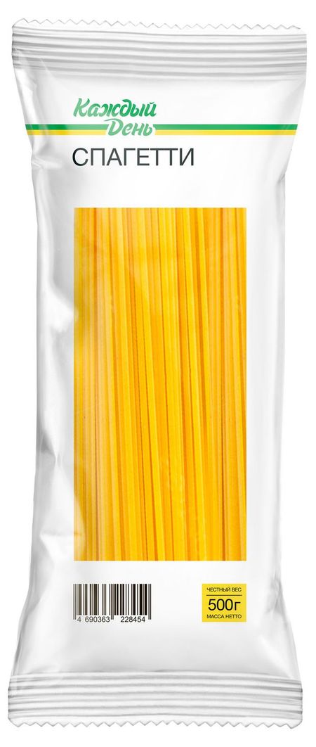 Макаронные изделия Каждый день Спагетти, 500 г