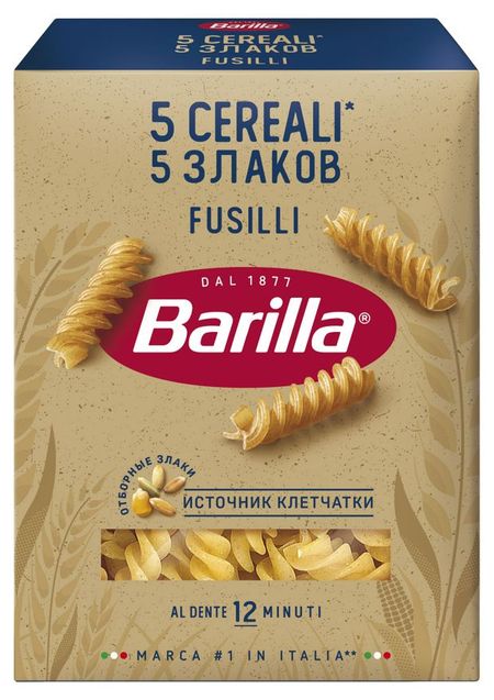 Макаронные изделия Barilla Fusilli 5 Злаков, 450 г