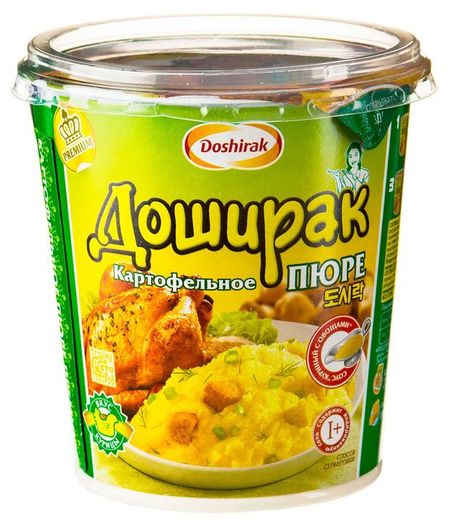 Пюре картофельное Доширак премиум со вкусом курицы, 52 г
