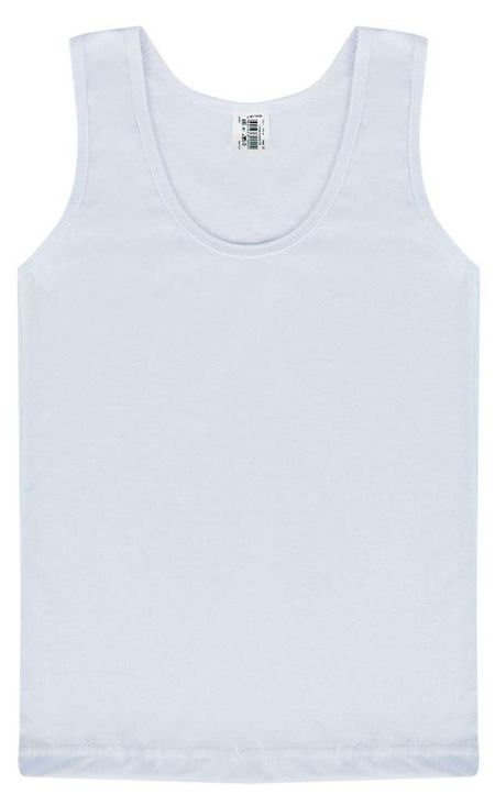 Майка для мальчика Каждый день белая, размер 40 рост 155 см