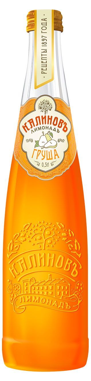 Лимонад Калиновъ Лимонадъ Винтажный Груша газированный, 500 мл