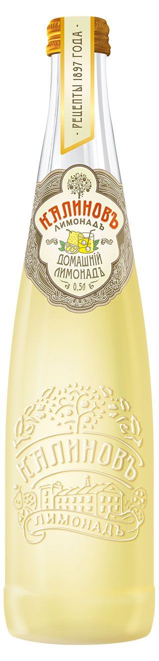 Лимонад Калиновъ Лимонадъ Винтажный Домашний газированный, 500 мл