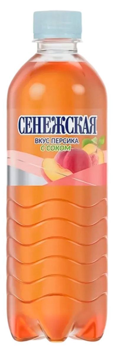 Вода питьевая Сенежская со соком персика газированная, 500 мл