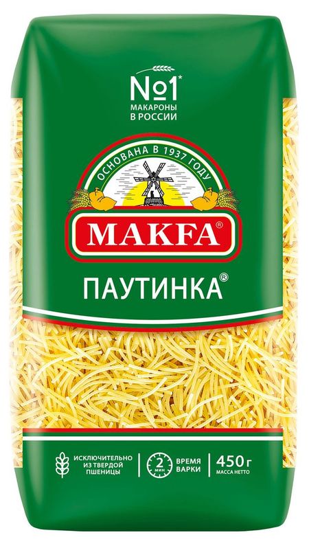 Макаронные изделия Makfa вермишель, 450 г