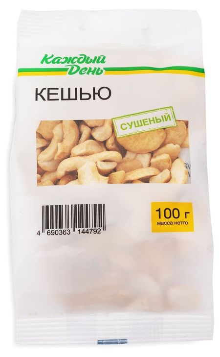 Кешью Каждый День сушеный, 100 г