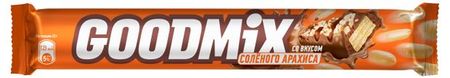 Батончик Goodmix с арахисом и хрустящей вафлей, 46 г