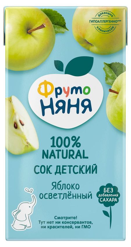 Сок ФрутоНяня Яблоко с 3 лет, 500 мл