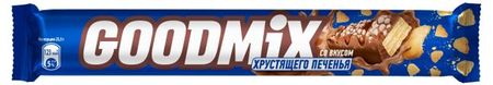 Батончик Goodmix со вкусом печенья и с хрустящей вафлей, 47 г