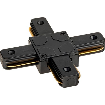 Коннектор для однофазного шинопровода Х-образный Ritter Artline черный (59750 0)