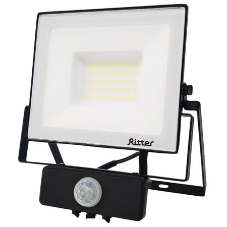 Прожектор светодиодный Ritter Profi 6500К 50 Вт IP65 с датчиком движения черный
