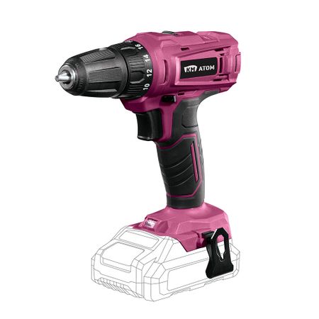 Дрель-шуруповерт аккумуляторная КМ АТОМ 18 В без АКБ и ЗУ (СD-186)