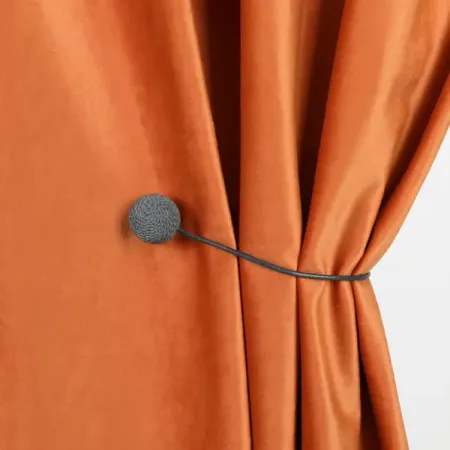 Подхват для штор Шары магнитный 3.5 см металл цвет серый