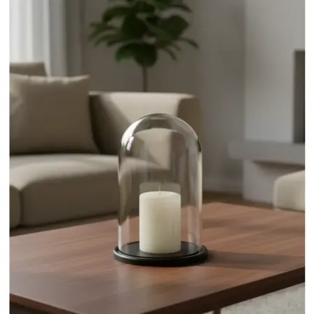 Ваза с подставкой Evis Венсан стекло цвет 25 см