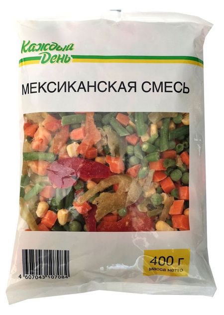 Овощная смесь Каждый день Мексиканская замороженная, 400 г