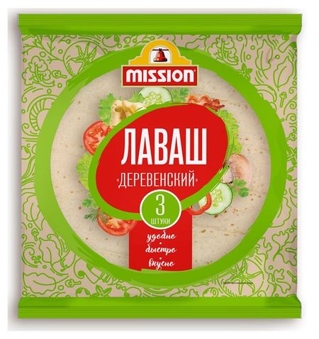 Лаваш Mission Деревенский 3 шт, 270 г