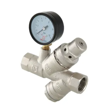Клапан подпитки с фильтром и манометром Valtec 1/2