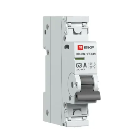 Выключатель нагрузки EKF Proxima ВН-63 1P N 63 А