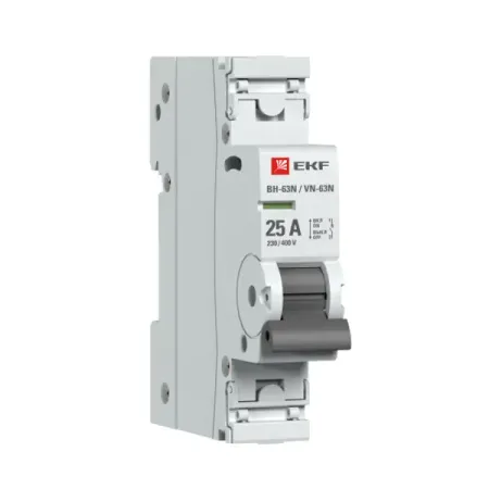 Выключатель нагрузки EKF Proxima ВН-63 1P N 25 А