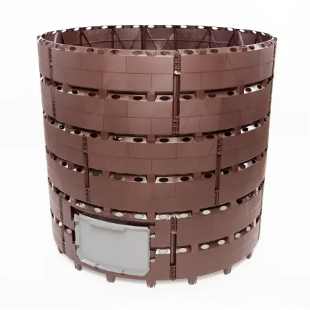 Компостер Zarya 1200 л полипропилен без крышки и дна крышки для отверстий для проводов 10 шт