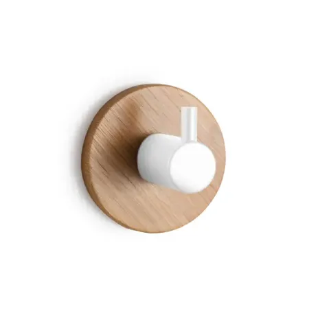 Крючок Lemer Inn стальной цвет дерево/белый крючок для халата hotaan