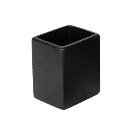 Стакан для зубных щёток Lemer Coal полирезин цвет черный прокладки для зубных протезов верхней челюсти фиксирующий protefix протефикс 30шт