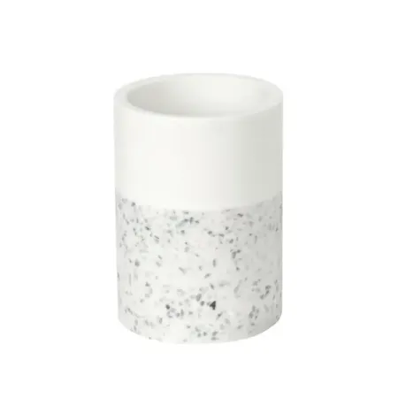 Стакан для зубных щёток Lemer Iden полирезин цвет белый