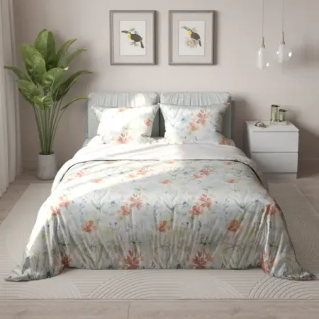 Комплект постельного белья Mona Liza Autumn двуспальный Plus бязь оранжево-зеленый