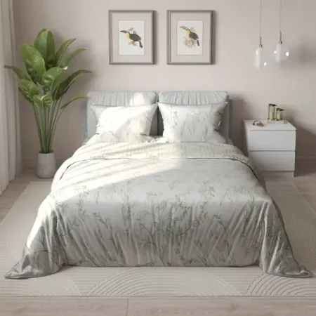 Комплект постельного белья Mona Liza Chalet евро сатин зеленый