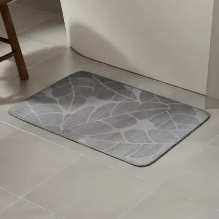 Коврик для ванной Vidage Тропик 50x80 см цвет светло-серый