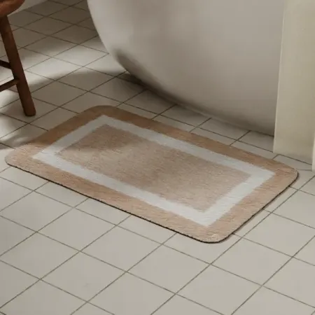 Коврик для ванной Vidage Рен 50x80 см цвет бежевый