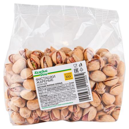 Фисташки Каждый день жареные соленые, 300 г