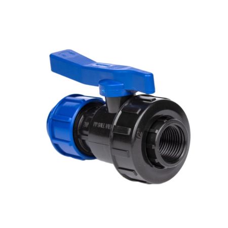 Кран шаровой ПНД Lammin компрессионный переходной 32х1 ВР(г)