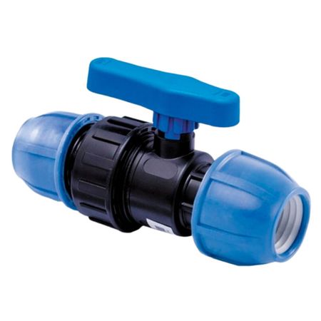 Кран шаровой ПНД Lammin компрессионный 32х32 мм