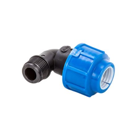 Угол ПНД Lammin компрессионный переходной 20х3/4 НР(ш)