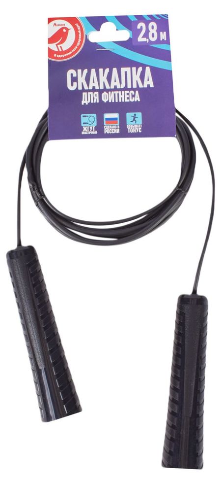 Скакалка АШАН Красная птица для фитнеса 2,8 м, 1 шт в ассортименте