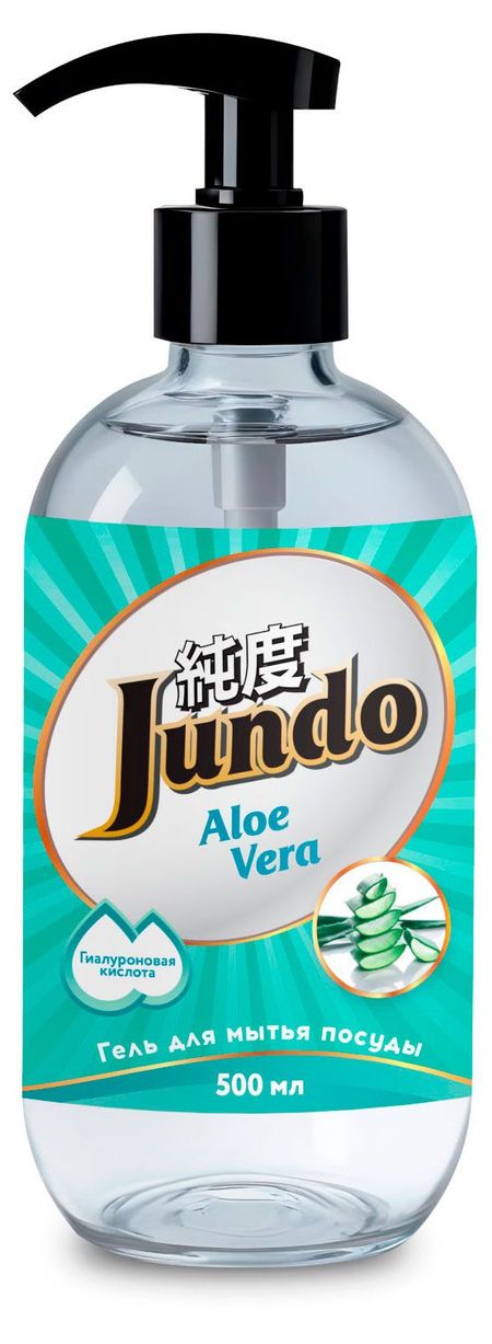 Гель для мытья посуды Jundo Аloe vera, 500 мл