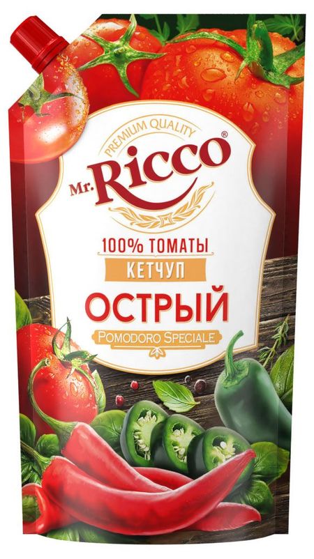 Кетчуп Mr. Ricco Острый, 300 г