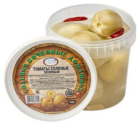 Томаты соленые ФЭГ зелёные, 1 кг lori химические опыты шипучки мир пикселей зелёные шипучки