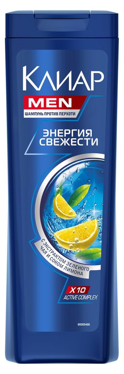 Шампунь для волос Клиар Men Энергия свежести, 400 мл