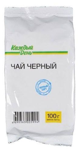 Чай черный Каждый день мелколистовой, 100 г