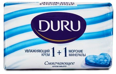 Крем-мыло Duru Soft Sensations 1+1 морские минералы, 80 г