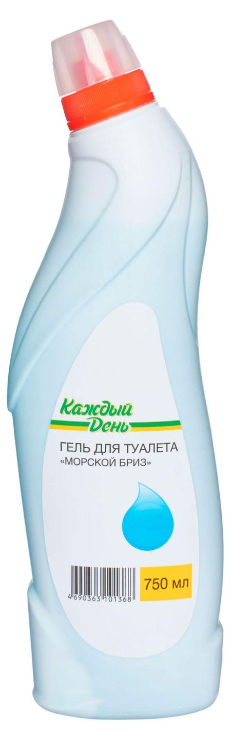 Гель для чистки унитаза Каждый день Морской бриз, 750 мл