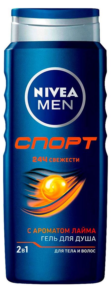 Гель для душа мужской NIVEA MEN Спорт с ароматом лайма, 500 мл