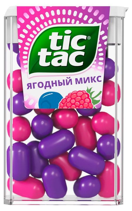 Драже Tic Tac Ягодный микс со вкусом малины и голубики Ирландия, 16 г