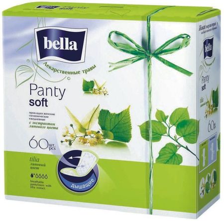 Прокладки ежедневные Bella Panty Soft с экстрактом липового цвета, 60 шт