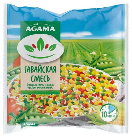 Овощная смесь Agama Гавайская замороженная, 400 г