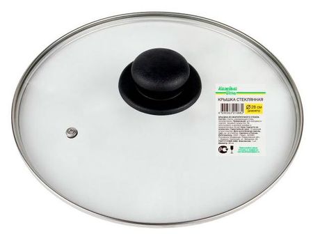 Крышка с пароотводом Каждый день стеклянная, 28 см
